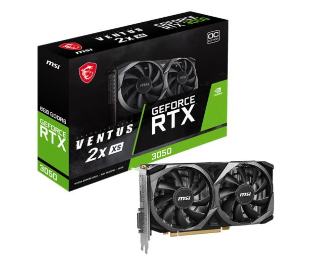 MSI GeForce RTX 3050 VENTUS 2X XS OC 8GB GDDR6 - 1182639 - zdjęcie